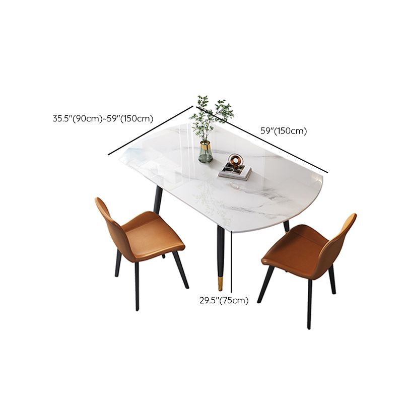 Tavolo da pranzo rotondo allungabile Tavolo da pranzo moderno in pietra