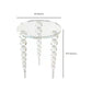 Glam 19.68" Tall 3 Legs End Table Round Acrylic Top Side Table