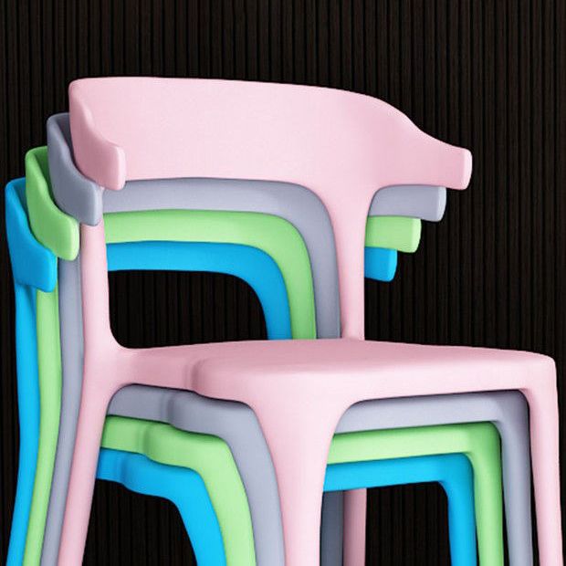 Contemporary Chair Dining Armless Chair for Kitchen with Plastic Legs Clearhalo 'Dining Chairs' 'Dining Tables & Seating' 'dining_chair' 'furn' 'furn_dining_chair' 'Furniture' 'furniture_dining_chair' 'Kitchen & Dining Furniture' 1200x1200_065a7c20-15a3-4e15-b0c5-264edd1b36f8