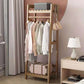 Armario contemporáneo Armario Pine Wood Armoire con barra de prenda para el hogar