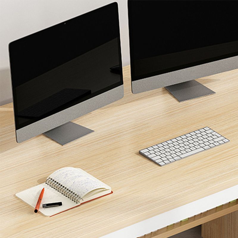 Bureau d'écriture rectangulaire industriel 3 dessins bureau de bureau en bois