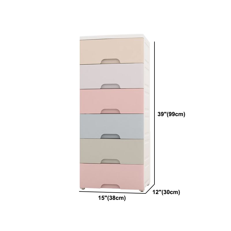 Hedendaagse plastic opbergkast met lade niet-hangende paure