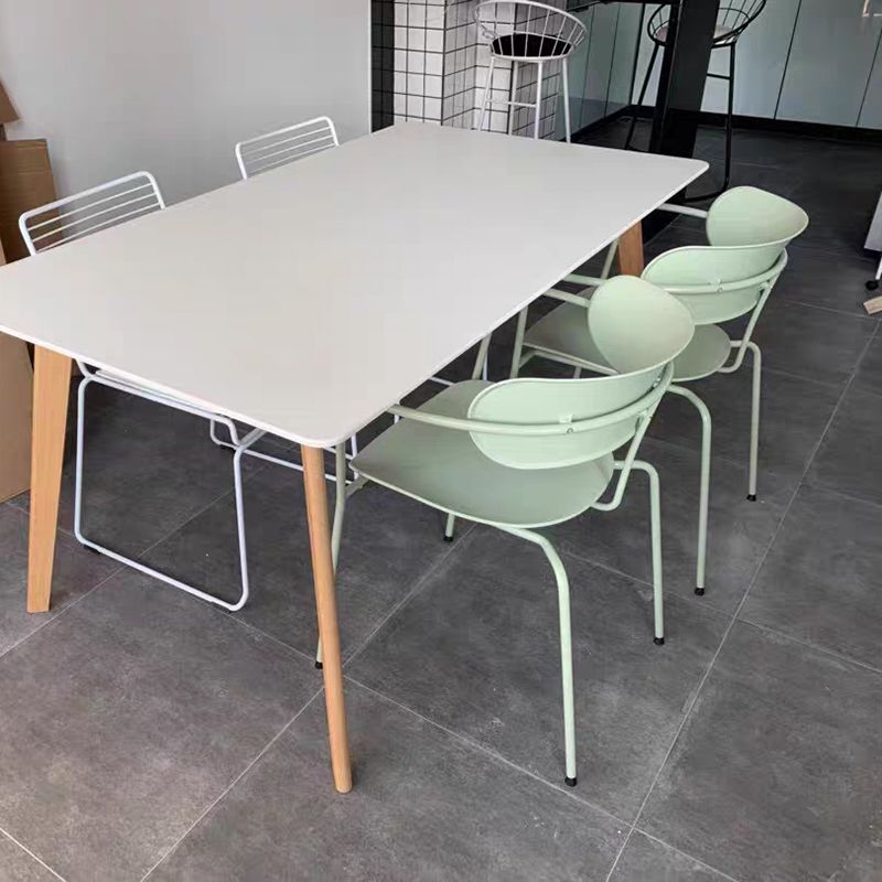 Glam Style Metal Arm Chair Open Back Side Chair for Dining Room (Set of 4) Clearhalo 'Dining Chairs' 'Dining Tables & Seating' 'dining_chair' 'furn' 'furn_dining_chair' 'Furniture' 'furniture_dining_chair' 'Kitchen & Dining Furniture' 1200x1200_065fb017-24aa-43a7-a04c-3816a1d1e01d