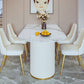 Contemporary Dining Table Sintered Stone Dining Table with Double Pedestal for Dining Clearhalo ' dining_table' 'Dining Tables & Seating' 'Dining Tables' 'Furniture' 'furniture_dining_table' 'Kitchen & Dining Furniture' 'kitchen&dining_furn' 'kitchen' 'kitchen_dining_table' 1200x1200_0661408f-5fb5-4e19-aa8a-b23c45c8bd47