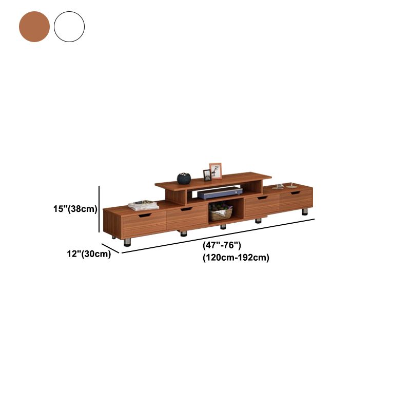 スカンジナビアのテレビメディアスタンドエンジニアリングウッドテレビスタンドコンソール