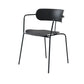 Industrial Style Kitchen Dining Chairs Dining Stackable Arm Chairs with Metal Legs (Set of 4) Clearhalo ' kitchen&dining_furn' 'Dining Chairs' 'Dining Tables & Seating' 'dining_chair' 'furn' 'furn_dining_chair' 'Furniture' 'furniture_dining_chair' 'Kitchen & Dining Furniture' 'kitchen' 1200x1200_0662c768-0d29-42a6-80f6-e399aa28bb04