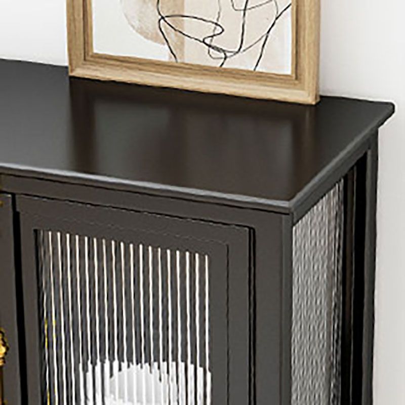 Sideboard Glam Sideboard Sideboard di stoccaggio in vetro per sala da pranzo in cucina