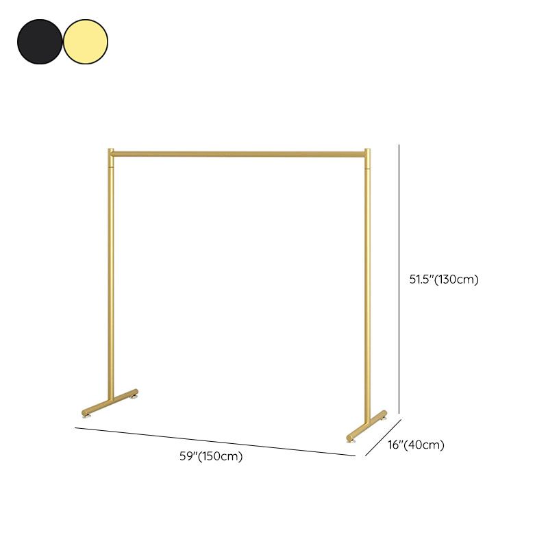 Zeitgenössischer Kleiderregal Hängende Schiene Metallrahmen Eingangsmantelbügel
