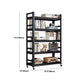 Etagere Shelf Bookcase Contemporary Steel Book Shelf for Study Room