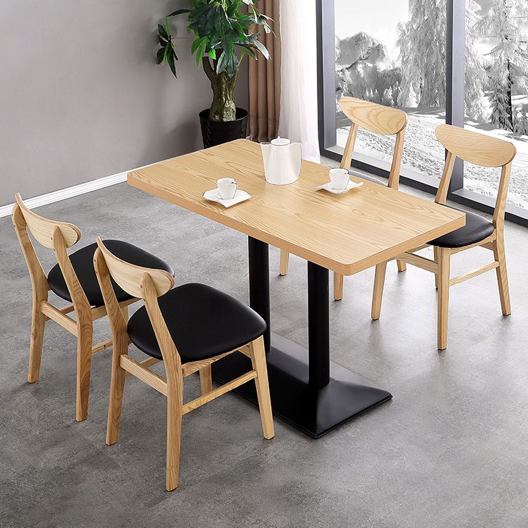 Metal Contemporary Dining Table Wood Top Table for Dining Room Clearhalo ' dining_table' 'Dining Tables & Seating' 'Dining Tables' 'furn' 'furn_dining_table' 'Furniture' 'furniture_dining_table' 'Kitchen & Dining Furniture' 'kitchen&dining_furn' 'kitchen' 'kitchen_dining_table' 1200x1200_0669c5a6-b727-47ed-8039-6386b618e507