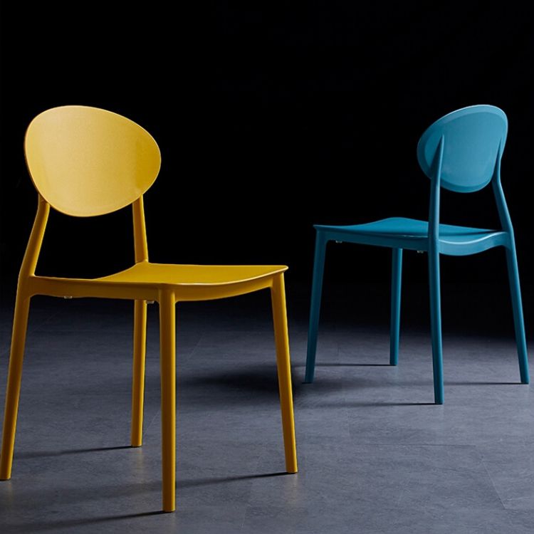 Modern Plastic Dining Room Chair Stacking Dining Armless Chair for Restaurant Use Clearhalo ' kitchen&dining_furn' 'Dining Chairs' 'Dining Tables & Seating' 'dining_chair' 'furn' 'furn_dining_chair' 'Furniture' 'furniture_dining_chair' 'Kitchen & Dining Furniture' 'kitchen' 1200x1200_066a51b9-6303-46e7-9a04-3f5ffa36e730