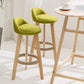 Scandinavian Milk Tea Shop Footrest Stool Matte Finish Upholstered Bar Stools Clearhalo 'Bar Furniture' 'Bar Stools' 'bar_stools' 'furn' 'furn_bar_stools' 'Furniture' 'furniture_bar_stools' 'Kitchen & Dining Furniture' 1200x1200_066b4102-1b1d-4f20-81a2-12aca4aedaba