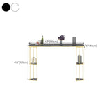 金メタルパブテーブルストーントップインダストリアルバーテーブル