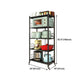 Contemporary Folding Steel Etagere Bookshelf with Caster Wheels Clearhalo 'Bookcases' 'furn' 'furn_bookcases' 'Furniture' 'furniture_bookcases' 'kitchen' 'kitchen_bookcases' 'Living Room Furniture' 'Office Furniture' 1200x1200_066c668c-53a1-4c85-a8a2-692a54748c9d
