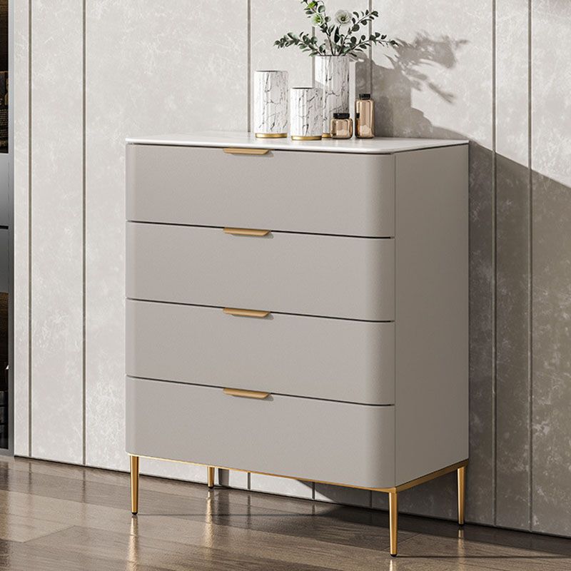 Vaste houten glamour opbergkast dressoir verticale opbergkast met metalen voeten