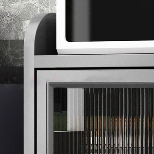 Sideboard di cucina in legno ingegnerizzato con archiviazione aperta