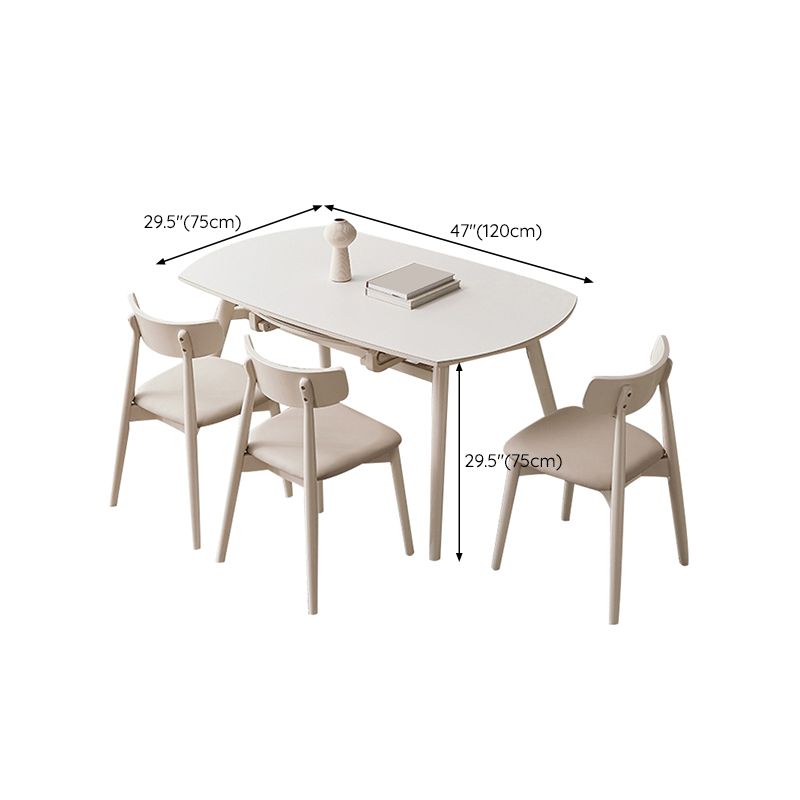 Sintered Stone Dining Table Modern Rectangle Dining Table for Kitchen Clearhalo 'Dining Tables & Seating' 'Dining Tables' 'dining_table' 'furn' 'furn_dining_table' 'Furniture' 'Kitchen & Dining Furniture' 1200x1200_066f3152-462a-4a49-a8d4-bbc644796f7d