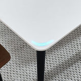 Rectangle Industrial Stone Table Standard Height Kitchen Table with 4 Legs