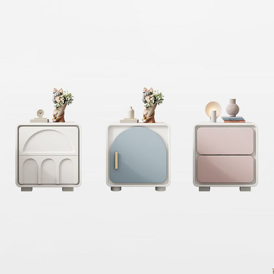 Gabinete de madera de estilo moderno estilo de cama minimalista con piernas