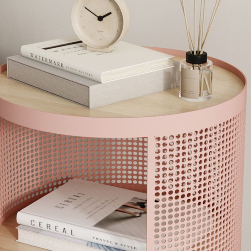 16 "W x 20" H Armadi a letto in legno massiccio comodino moderno con 2 ripiani per soggiorno