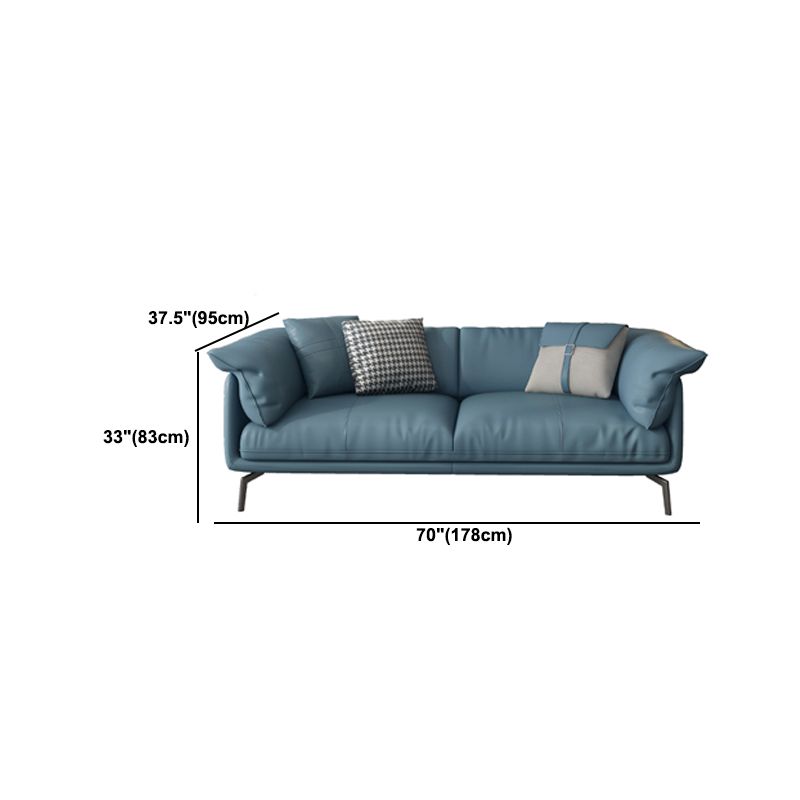 Modern 32.6" H Leather Pillow Top Arm Sofa Bed For Living Room Clearhalo 'furn' 'furn_sofas' 'Furniture' 'Living Room Furniture' 'Sofa' 'sofas' 1200x1200_06729d95-1761-411b-8e38-245f447dfca8