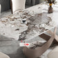 Glam Dining Table Set 1/4/5/7 Pieces Stone Dining Furniture with Chairs Clearhalo 'Dining Room Sets' 'Dining Tables & Seating' 'dining_room_set' 'furn' 'furn_dining_room_set' 'Furniture' 'Kitchen & Dining Furniture' 1200x1200_0673e9b2-2cff-42e5-af4a-81b3755c282a