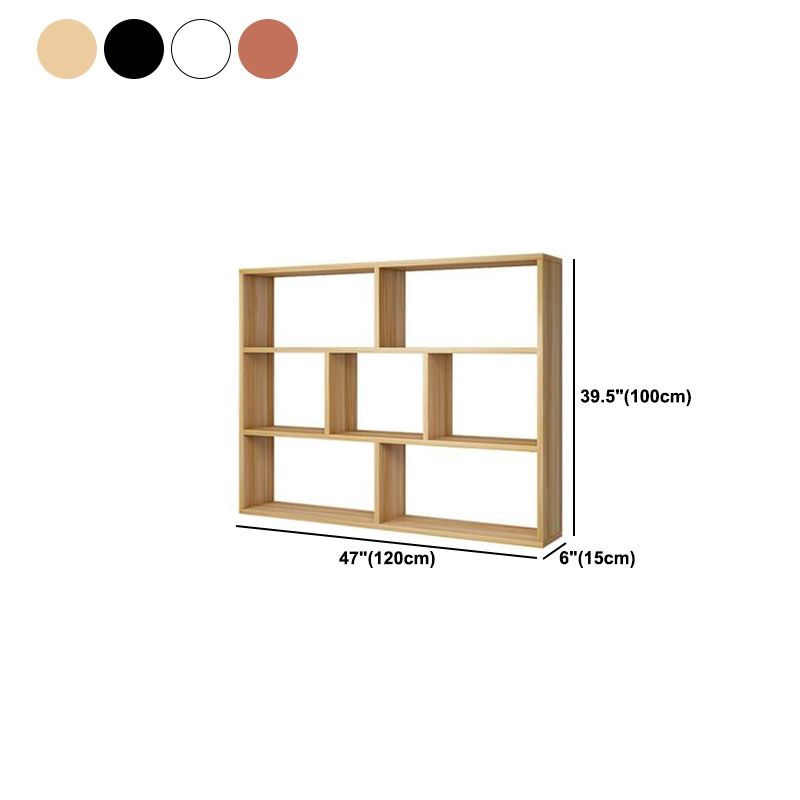 Contemporary Floating Bookshelf Wall Mounted Manufactured Wood Bookcase Clearhalo 'Bookcases' 'furn' 'furn_bookcases' 'Furniture' 'Office Furniture' 1200x1200_067411fd-6666-4044-bc91-a9311b2ba54b