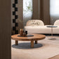 Brone Solid Wood Coffee Table Round Coffee Table for Living Room Clearhalo 'Coffee & Accent Tables' 'Coffee Tables' 'coffee_tables' 'furn' 'furn_coffee_tables' 'Furniture' 'Living Room Furniture' 1200x1200_067482f0-7579-4030-84a4-70ad2d3d2654