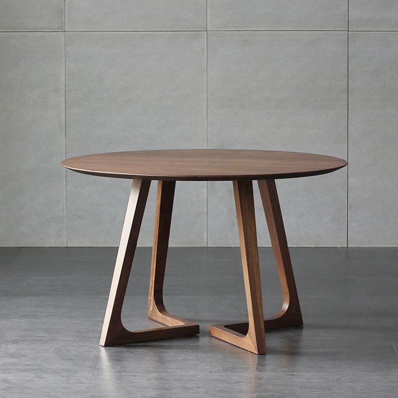 Contemporary Round Dining Table Ash Solid Wood Table with Double Pedestal for Dining Room Clearhalo ' dining_table' 'Dining Tables & Seating' 'Dining Tables' 'furn' 'furn_dining_table' 'Furniture' 'furniture_dining_table' 'Kitchen & Dining Furniture' 'kitchen&dining_furn' 'kitchen' 'kitchen_dining_table' 1200x1200_0675b08c-2e03-49c7-a060-1aa5a92c72db