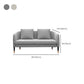 Slope Arm Sofa Fabric Settee Living Room Seating with Pillows