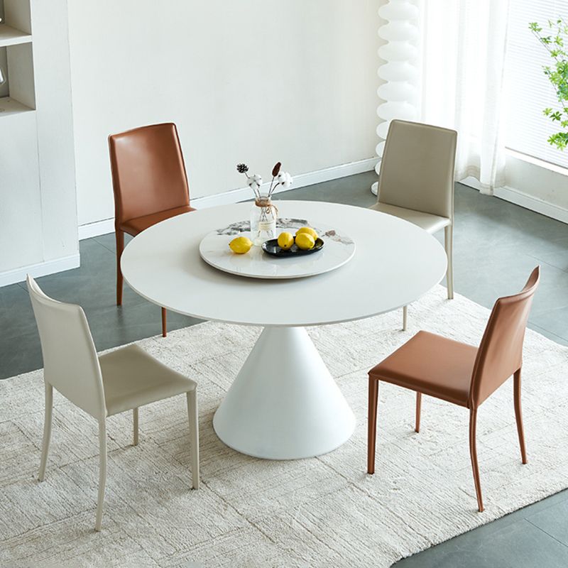 Silla de cuero moderna sólida sólida para comedor para comedor