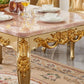 Solid Wood Victorian Rectangular Table Marble Top Table with 4 Wood Legs Clearhalo ' dining_table' 'Dining Tables & Seating' 'Dining Tables' 'furn' 'furn_dining_table' 'Furniture' 'furniture_dining_table' 'Kitchen & Dining Furniture' 'kitchen&dining_furn' 'kitchen' 'kitchen_dining_table' 1200x1200_0677bf1e-a6dc-41ac-9935-b506521eed73