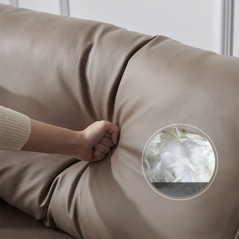 Divano a braccia quadrate moderne cuscini di legno divano divano per soggiorno