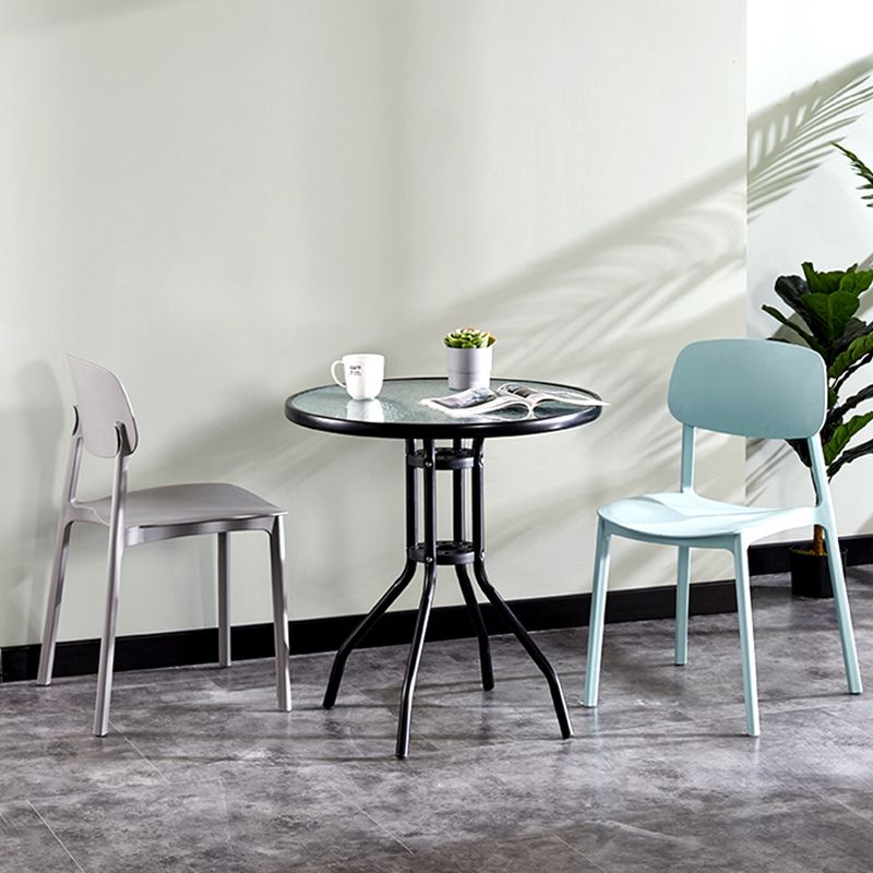 Round Shape Modern Style Dining Table Transparent Fixed Table of Glass Clearhalo ' dining_table' 'Dining Tables & Seating' 'Dining Tables' 'furn' 'furn_dining_table' 'Furniture' 'furniture_dining_table' 'Kitchen & Dining Furniture' 'kitchen&dining_furn' 'kitchen' 'kitchen_dining_table' 1200x1200_067a8b5a-ce99-49d2-a94e-c7fc65f017b9