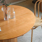Modern Brown Wood Dining Table Round Dining Table for Kitchen