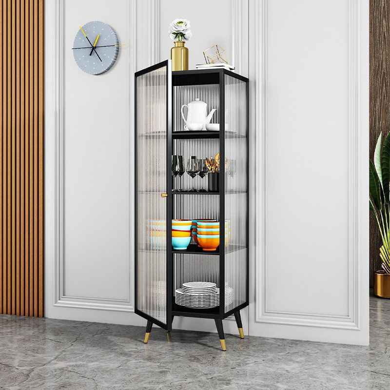 Server per porte della porta in vetro in metallo server in stile moderno per la sala da pranzo