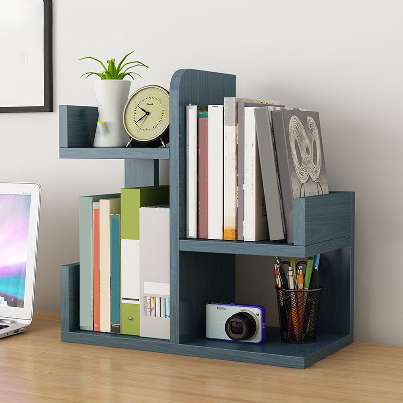 Standard Engineered Wood Book Shelf Contemporary Open Bookcase