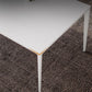Modern Rectangle Dining Table Sintered Stone Dining Table with 4 White Legs for Home Kitchen Dinner Clearhalo ' dining_table' 'Dining Tables & Seating' 'Dining Tables' 'Furniture' 'furniture_dining_table' 'Kitchen & Dining Furniture' 'kitchen&dining_furn' 'kitchen' 'kitchen_dining_table' 1200x1200_067e008c-7695-4174-9fb7-4a35611d5469