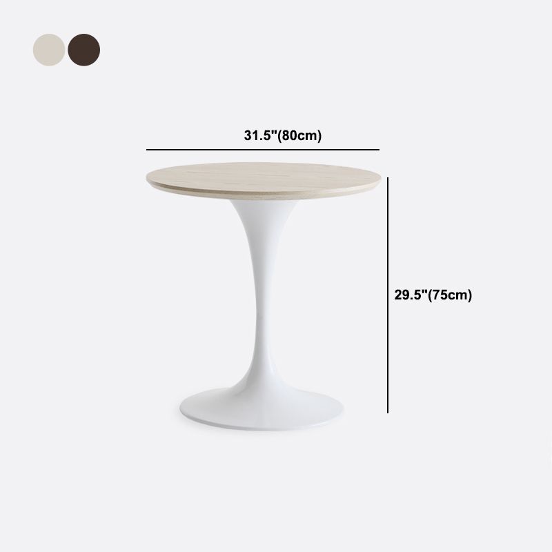 Modern Style Round Table Wooden Dining Table with Pedestal Base for Kitchen Clearhalo 'Bar Furniture' 'Bar Tables' 'bar_tables' 'Dining Tables & Seating' 'Dining Tables' 'dining_table' 'furn' 'furn_bar_tables' 'Furniture' 'furniture_dining_table' 'Kitchen & Dining Furniture' 'kitchen' 'kitchen_dining_table' 1200x1200_067f83cd-08ad-429f-b655-949badd05c3f