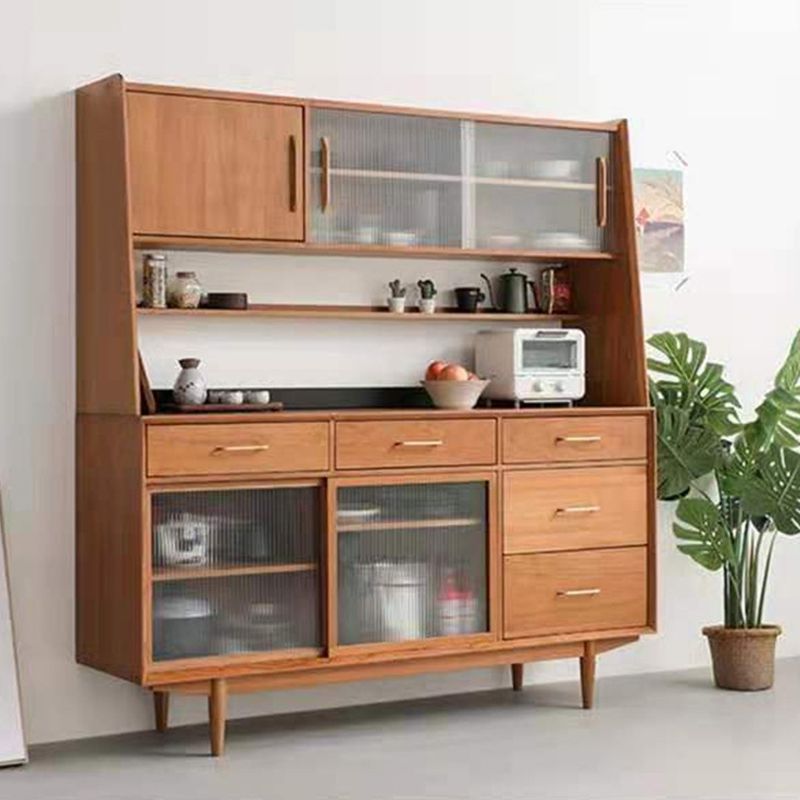 Hedendaags massief houten hok buffet multi-plank dineren hok voor eetkamer