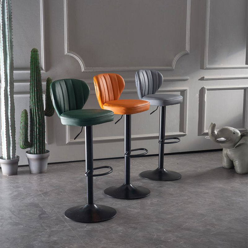Adjustable Height Leather Indoor Bar Stool Footrest Low Back Counter Stool with Cushion Clearhalo 'Bar Furniture' 'Bar Stools' 'bar_stools' 'furn' 'furn_bar_stools' 'furniture_bar_stools' 'Kitchen & Dining Furniture' 'kitchen&dining_furn' 'kitchen' 'kitchen_furn' Furniture' 1200x1200_068102f3-4424-4f71-9ea4-c6d2754d5c1e