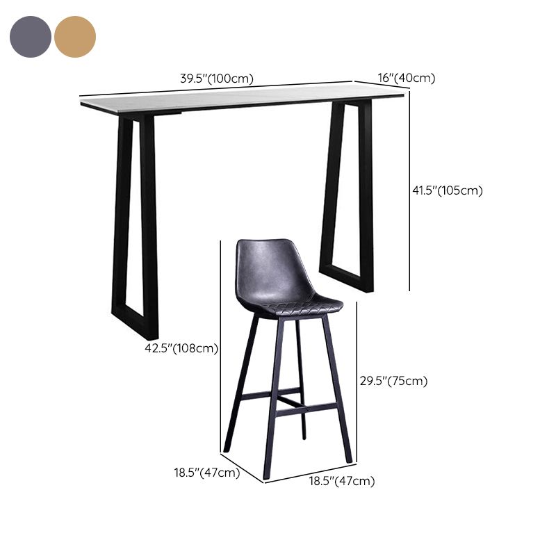 1/2/3 Pieces Pub Table Set Industrial Bar Stool and Table Set Clearhalo 'Bar Furniture' 'furn' 'furn_home_bar_bar_sets' 'Furniture' 'Home Bars & Bar Sets' 'home_bar_bar_sets' 'Kitchen & Dining Furniture' 1200x1200_06829be4-4ce9-4904-abd2-6d423bf57dfa