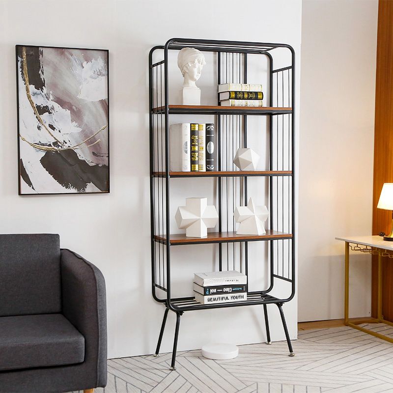 Scandinavian Iron Etagere Bookshelf Open Vertical Bookshelf for Bedroom Clearhalo 'Bookcases' 'furn' 'furn_bookcases' 'Furniture' 'furniture_bookcases' 'Office Furniture' 1200x1200_068372d6-9bcf-4cc1-a4bb-219a5abf6934