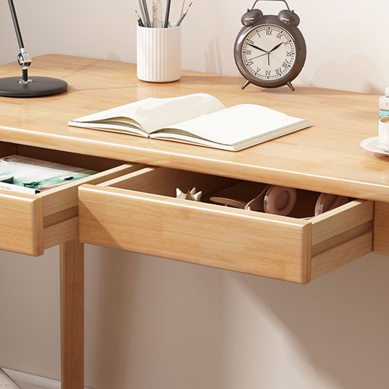 Solid Wood Rectangle Writing Desk Parsons Base 29.53-inch Tall Office Desk Clearhalo 'furn' 'furn_office_desk' 'Furniture' 'Office Desks' 'Office Furniture' 'office_desk' 1200x1200_0683e1b8-8df8-466c-b92e-e8da3e922d8e