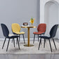 Home Scandinavian Side Chair Upholstered Solid Back Metal Dining Room Chair Clearhalo ' kitchen&dining_furn' 'Dining Chairs' 'Dining Tables & Seating' 'dining_chair' 'furn' 'furn_dining_chair' 'Furniture' 'furniture_dining_chair' 'Kitchen & Dining Furniture' 'kitchen' 1200x1200_068503bb-5476-4e43-940c-25ca65bb1a19