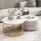 Slate Round Coffee Table Frame Nesting Coffee Table Set for Living Room Clearhalo 'Coffee & Accent Tables' 'Coffee Tables' 'coffee_tables' 'furn' 'furn_coffee_tables' 'Furniture' 'Living Room Furniture' 1200x1200_0687467a-52c7-4809-8091-f4c507d004f1