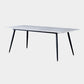 Metal Industrial Rectangle Dining Table Sintered Stone Table with 4 Black Legs Clearhalo ' dining_table' 'Dining Tables & Seating' 'Dining Tables' 'furn' 'furn_dining_table' 'Furniture' 'furniture_dining_table' 'Kitchen & Dining Furniture' 'kitchen&dining_furn' 'kitchen' 'kitchen_dining_table' 1200x1200_06875c94-3110-4fb1-8b10-f05cc27e4e00