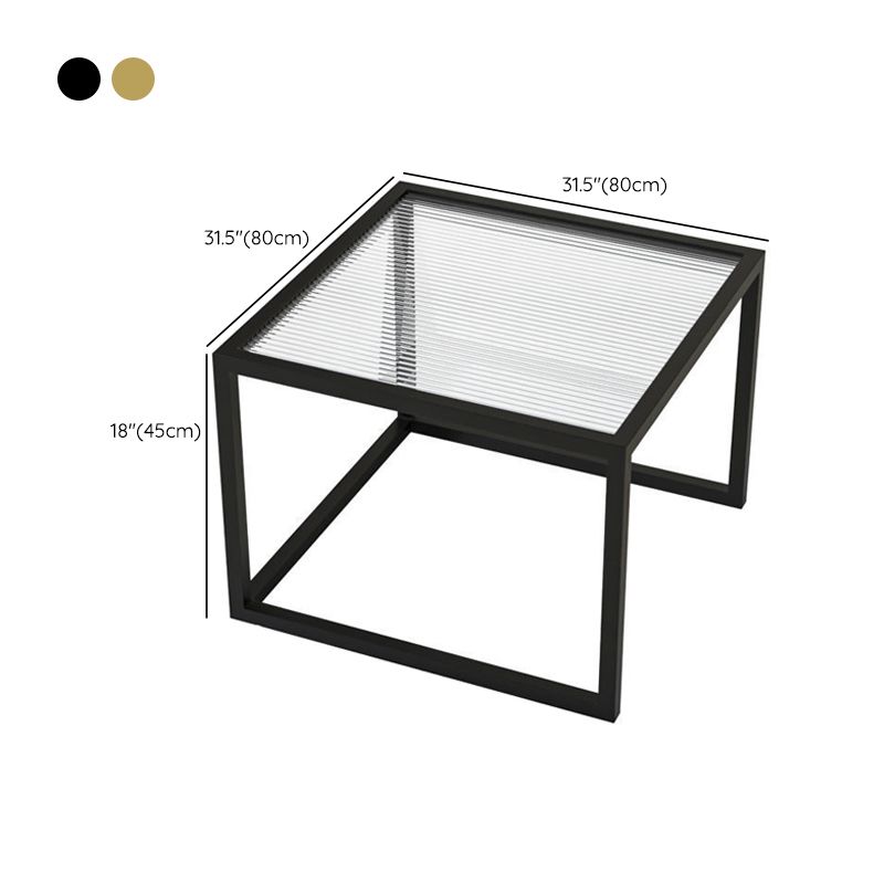 Square Nesting Coffee Table Modern Glass Top Frame Cocktail Table Clearhalo 'Coffee & Accent Tables' 'Coffee Tables' 'coffee_tables' 'furn' 'furn_coffee_tables' 'Furniture' 'Living Room Furniture' 1200x1200_06879af1-5a8c-4c3e-900d-43bef2a363ec