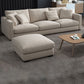 Modern Style with Pillow Back Imitation Leather/cotton and Linen Upholstered Beige Sofa Clearhalo 'furn' 'furn_sofas' 'Furniture' 'furniture_sofas' 'kitchen' 'kitchen_sofas' 'Living Room Furniture' 'Sofa' 'sofas' 1200x1200_0687a671-6b6a-47c0-9b45-201fbdb48688