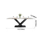 Traditional Luxury Rectangle Dining Table White Sintered Stone Table with Black Pedestal Base Clearhalo ' dining_table' 'Dining Tables & Seating' 'Dining Tables' 'furn' 'furn_dining_table' 'Furniture' 'furniture_dining_table' 'Kitchen & Dining Furniture' 'kitchen&dining_furn' 'kitchen' 'kitchen_dining_table' 1200x1200_06888b9e-0ee7-477d-8c42-048d514fc933